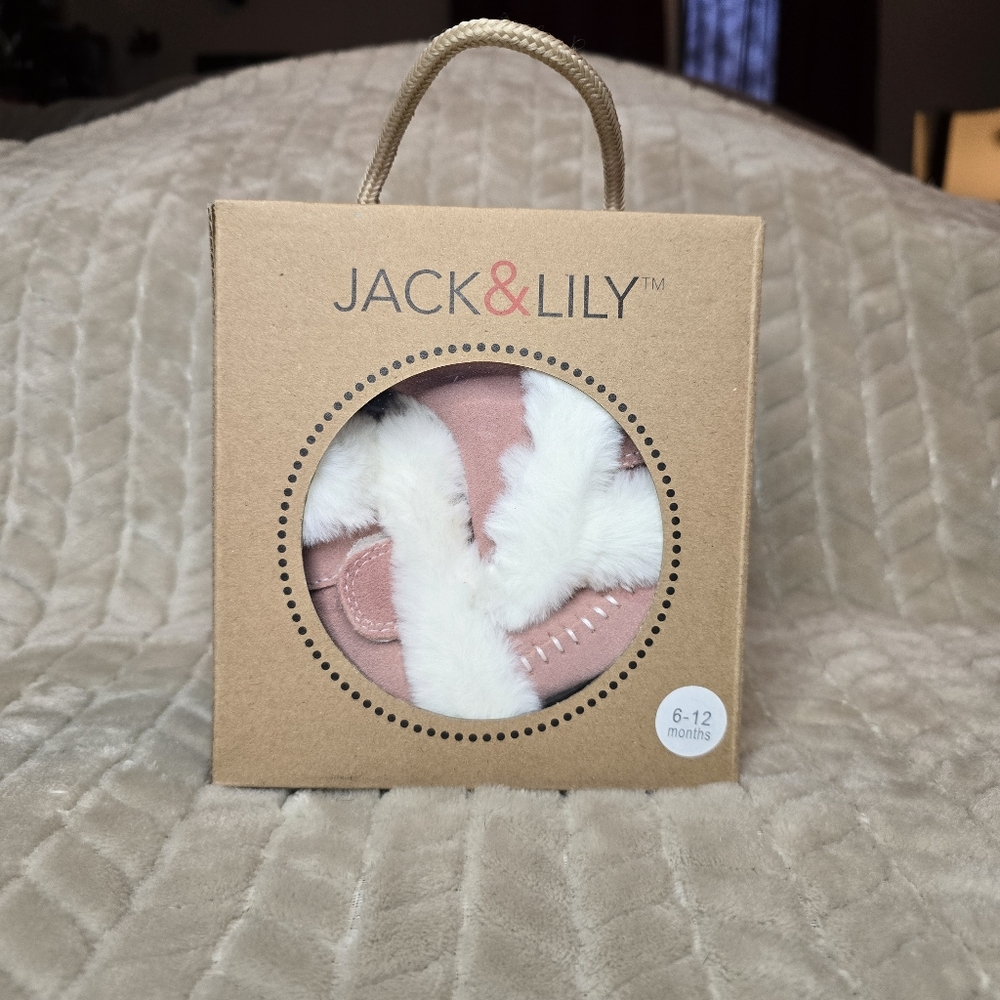 Jack & Lily Pink and White Boots with Plush Comfort